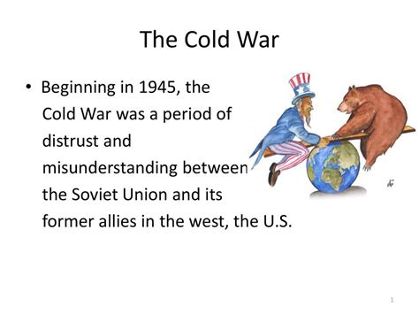  Le Début De La Guerre Froide; Une Histoire De Méfiance Et De Puissance Entre Les États-Unis Et L'Union Soviétique